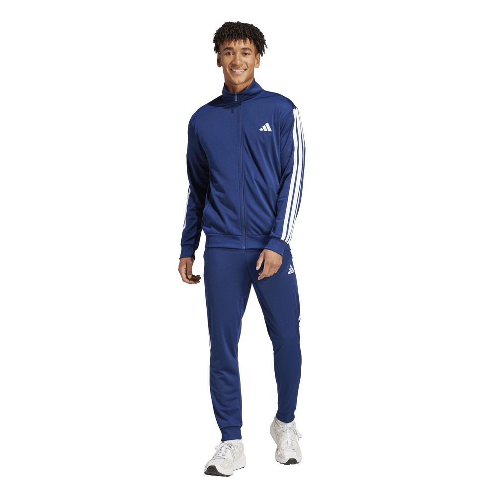 Conjunto adidas basic 3-stripes azul marinho masculino :: Amil