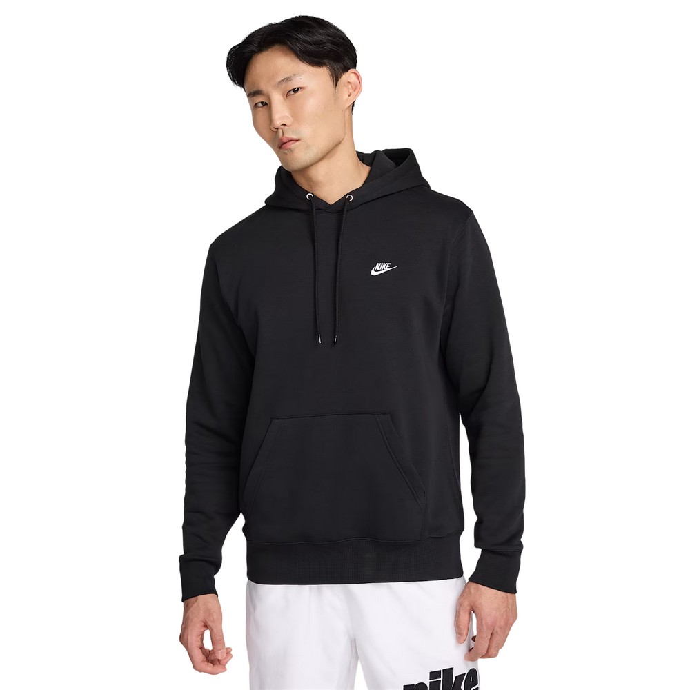 CASACO DE MOLETOM NIKE CLUB BB PO PRETO MASCULINO