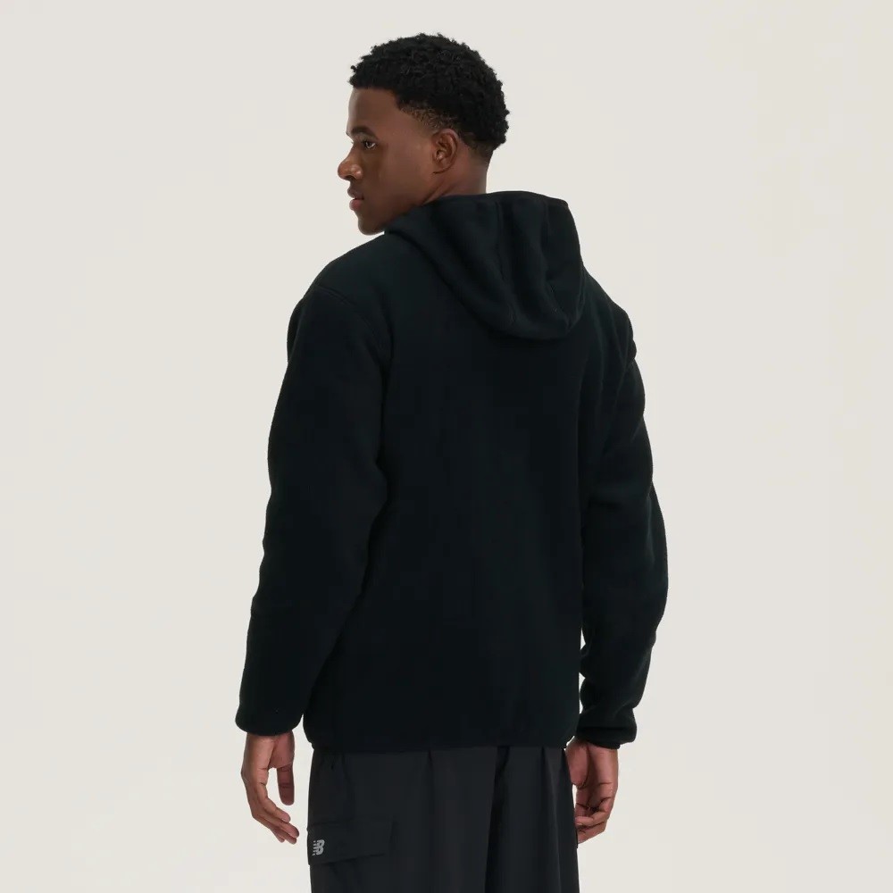 Jaqueta new balance fleece preta masculina :: Amil Esportes