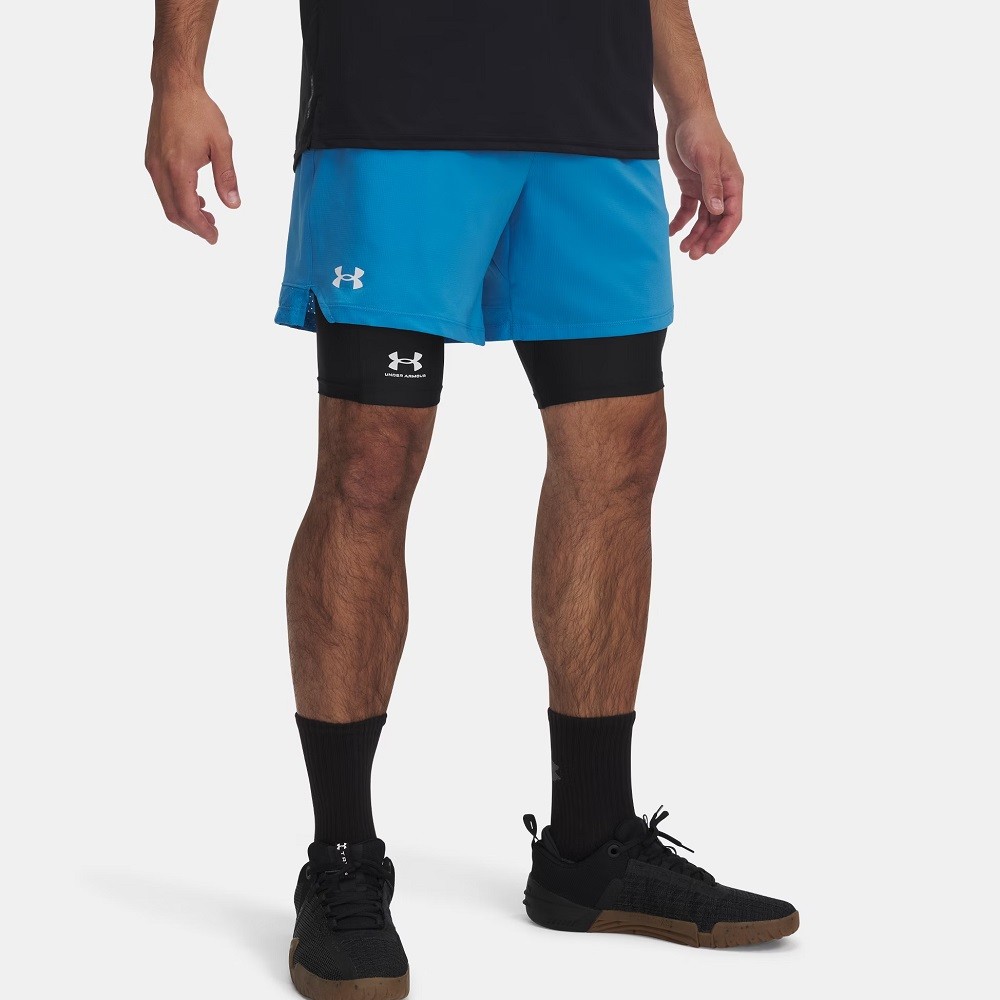 SHORT UNDER ARMOUR VANISH WOVEN 6 AZUL MASCULINO