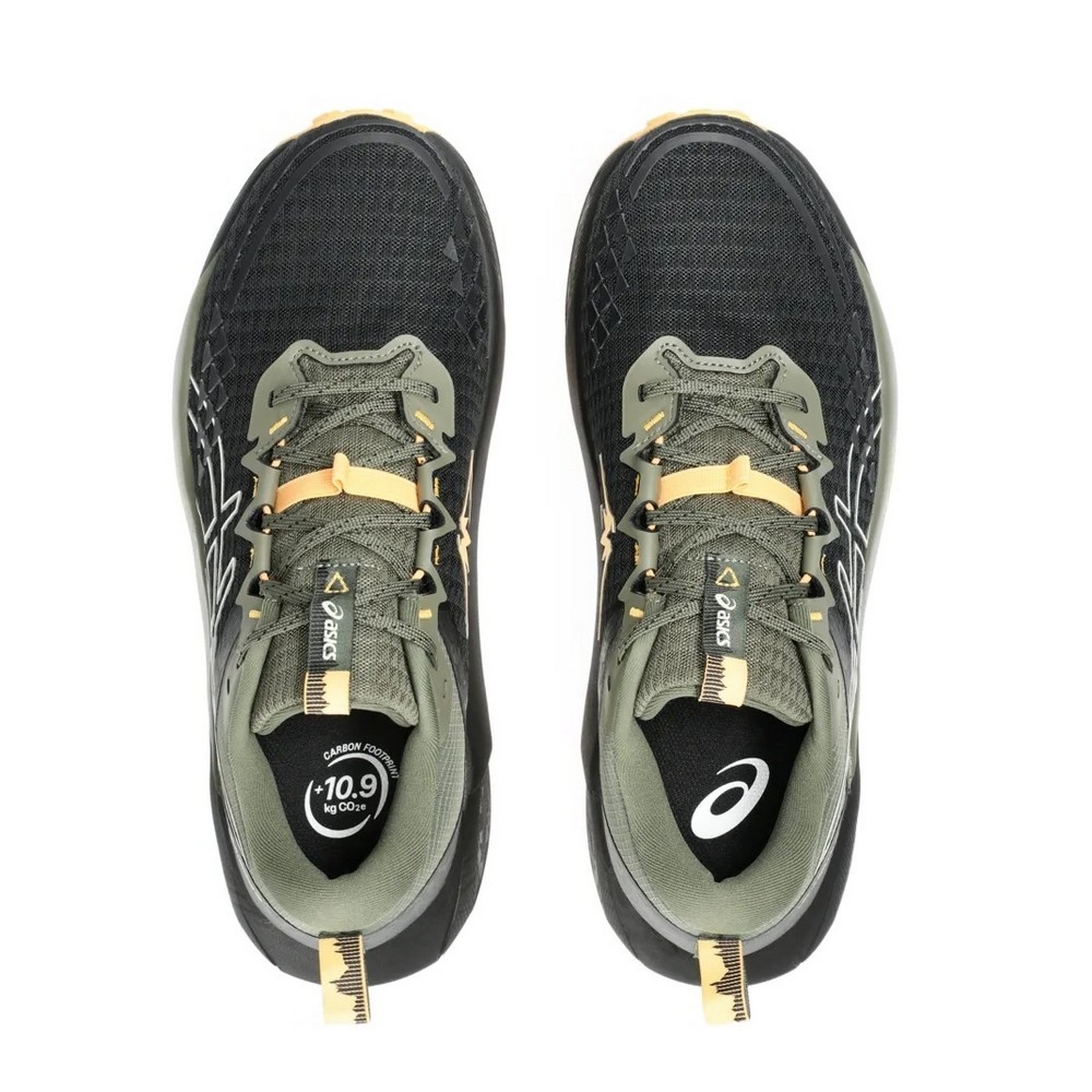 Tênis asics gel-trabuco 13 preto com verde masculino :: Amil Esportes