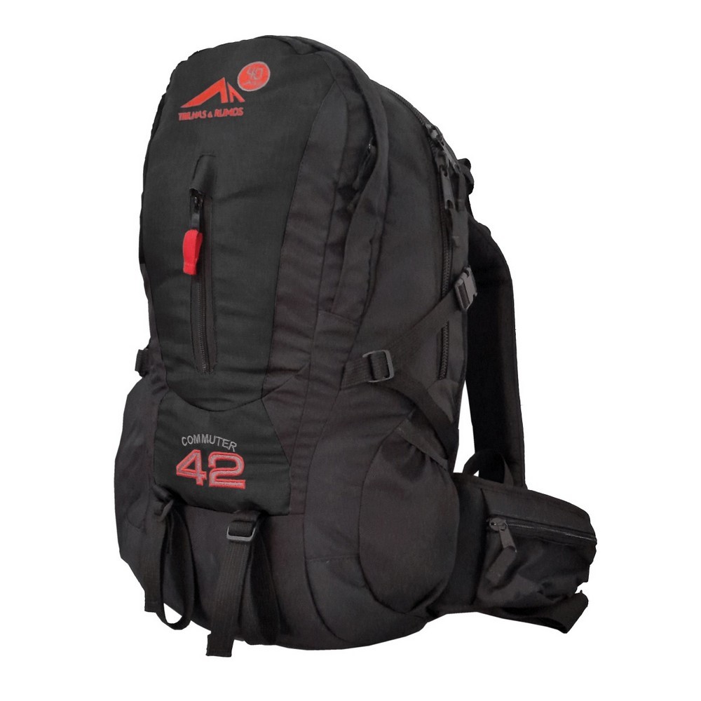 MOCHILA TRILHAS RUMOS COMMUTER 42 PRETA
