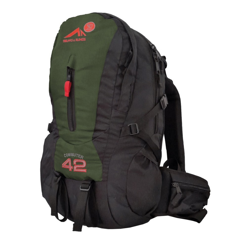 Mochila trilhas rumos commuter 42 preta com verde :: Amil Esportes