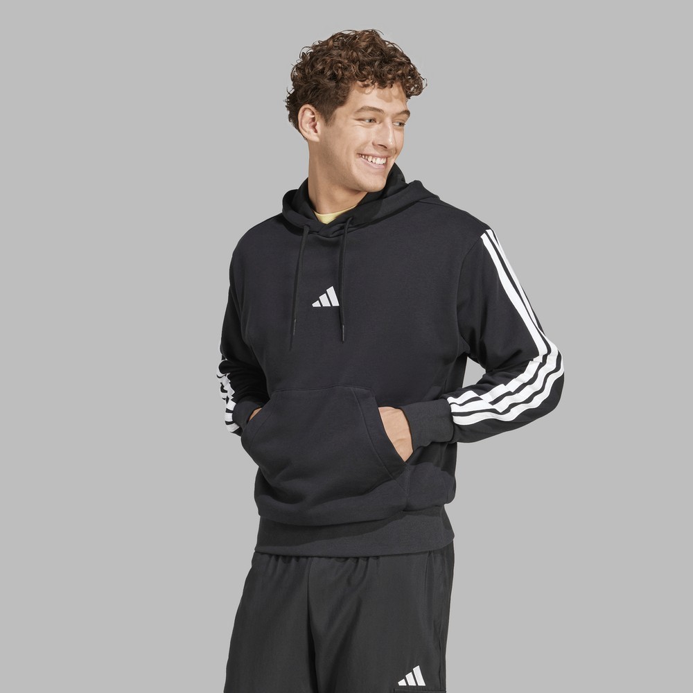 Casaco de moletom adidas stripes preto masculino :: Amil Esportes