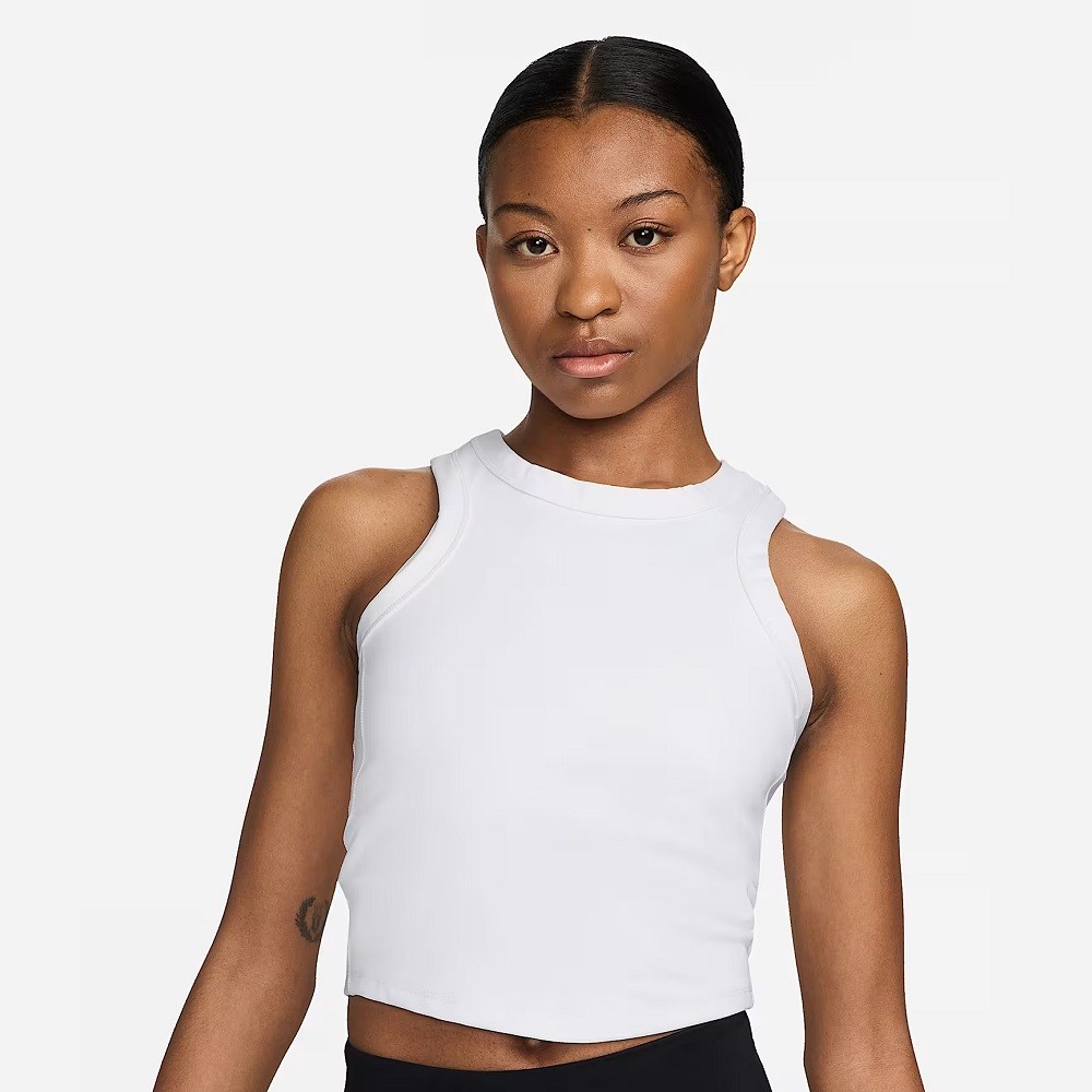 REGATA NIKE ONE FITTED DF CROPPED BRANCA FEMININA