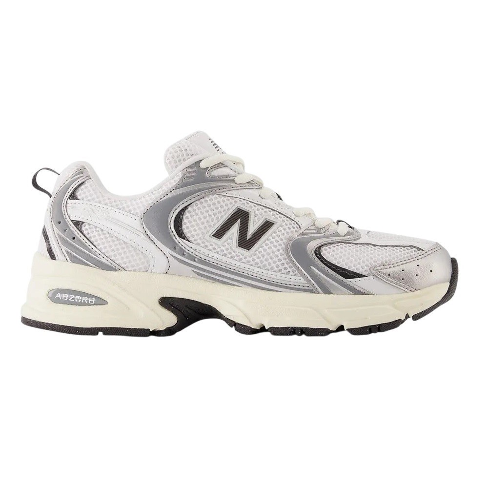 TÊNIS NEW BALANCE 530 BRANCO COM PRATA