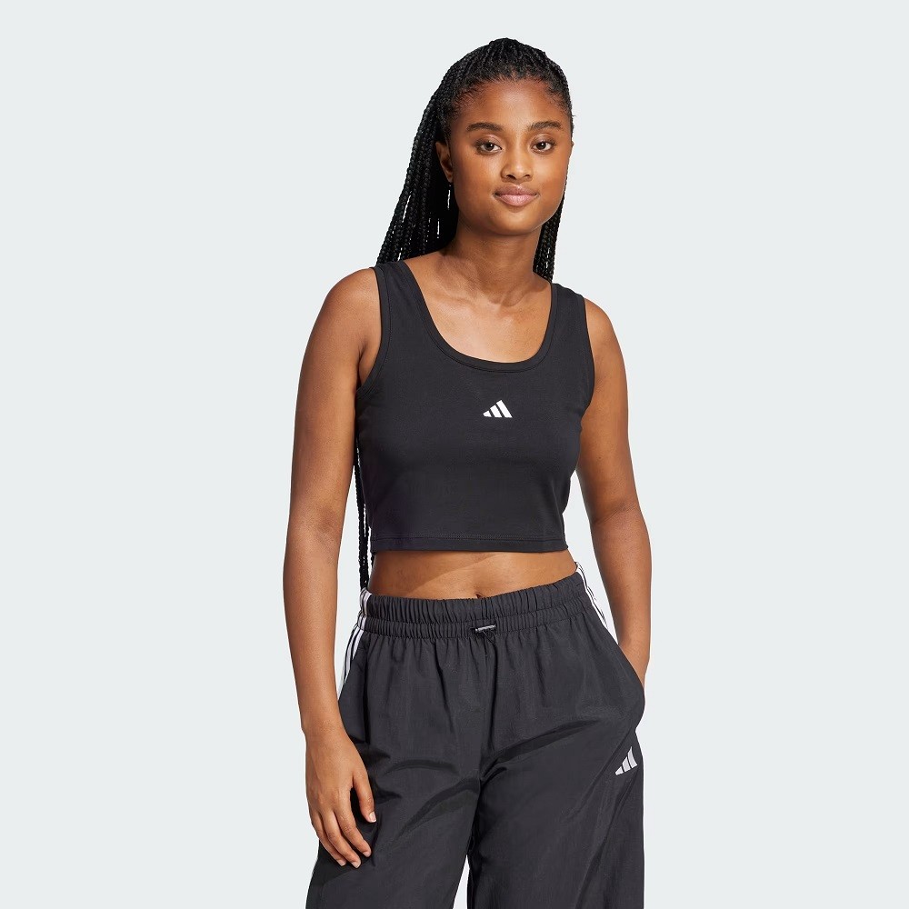 REGATA ADIDAS SMALL LOGO PRETA FEMININA