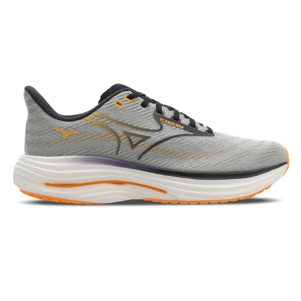Tênis mizuno wave rider 29 cinza com laranja masculino :: Amil