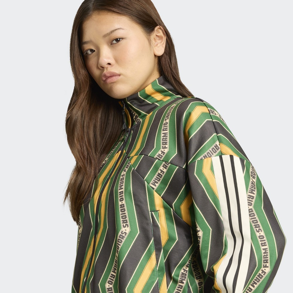 Jaqueta adidas farm tiro tt preto com verde feminina :: Amil Esportes