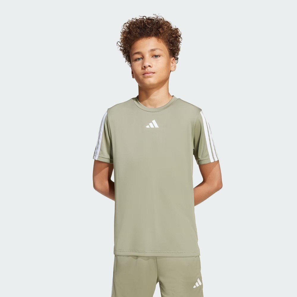CAMISETA ADIDAS JUNIOR 3 STRIPES VERDE JUVENIL
