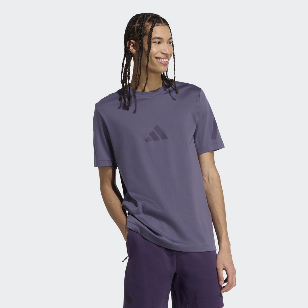 あさ Camiseta adidas z.n.e. roxa masculina :: Amil Esportes