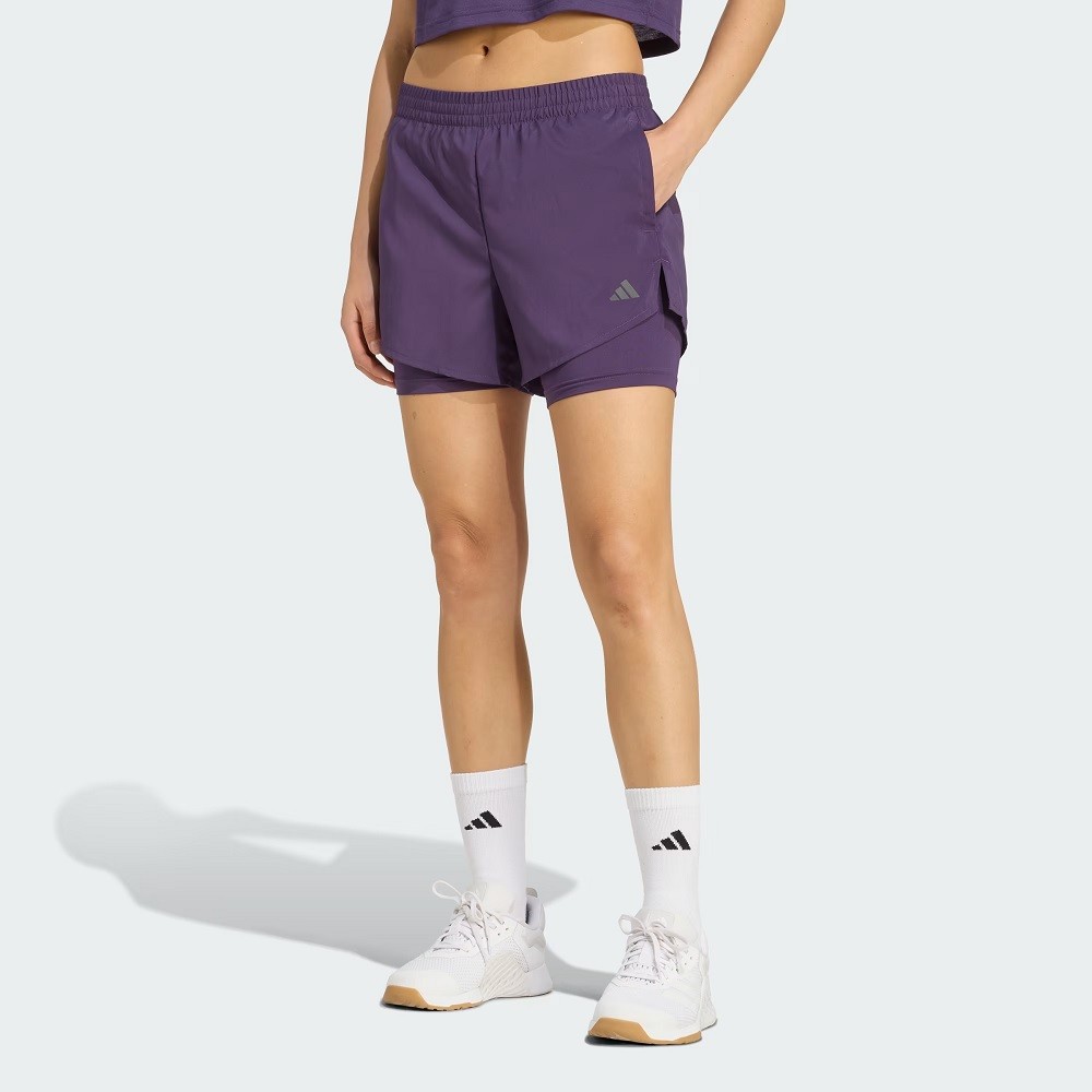 SHORT ADIDAS MINIMAL ROXO FEMININO