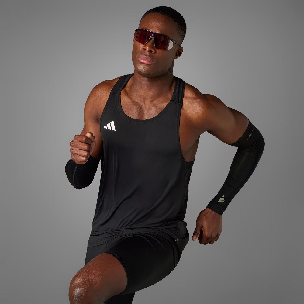 Regata adidas adizero singlet essentials preta masculina :: Amil