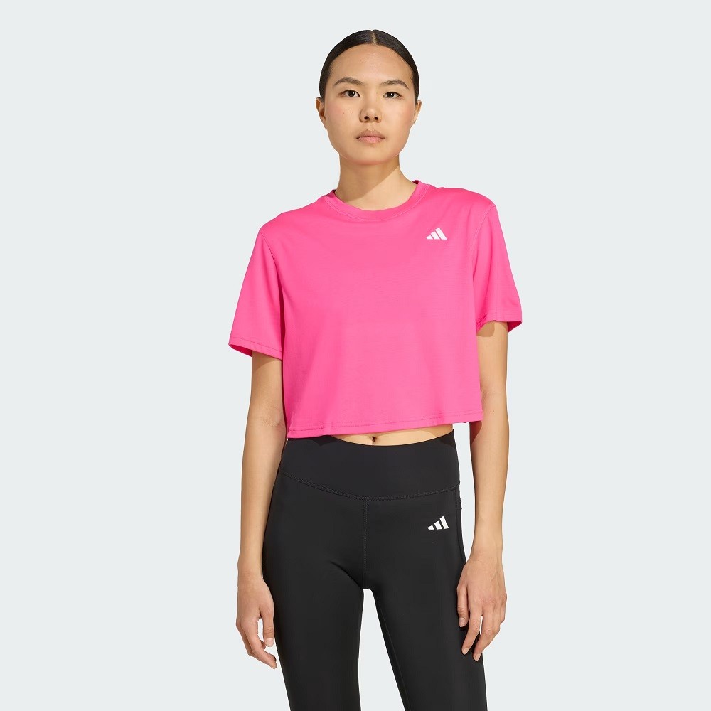 Cropped adidas essentials rosa feminino :: Amil Esportes