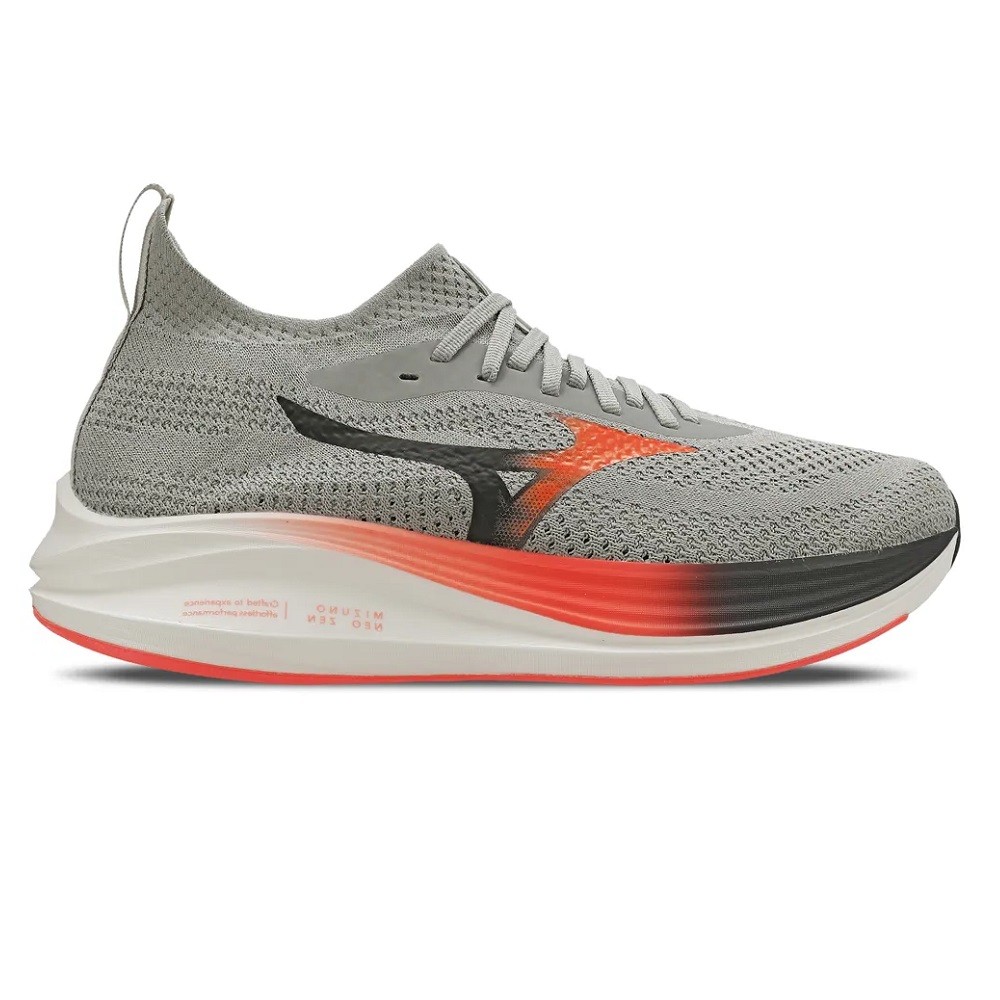 Tênis mizuno neo zen cinza com laranja masculino :: Amil Esportes