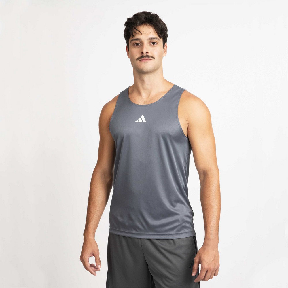 REGATA ADIDAS TREINO BASICA CINZA MASCULINA