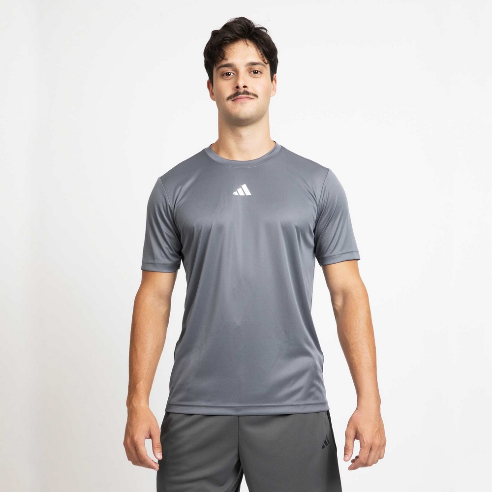 CAMISETA ADIDAS TREINO BASICA CINZA MASCULINA