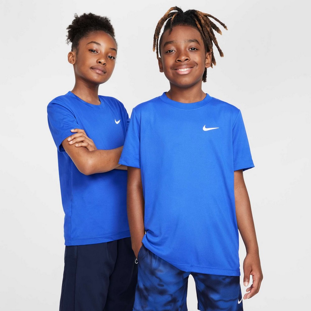 CAMISETA NIKE DF LGD SWOOSH AZUL JUVENIL