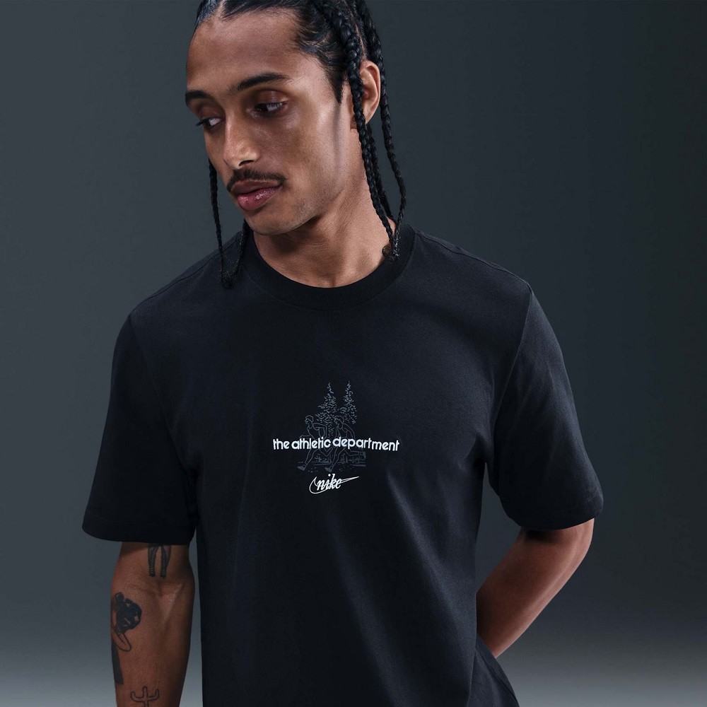 CAMISETA NIKE NSW TEE HO25 SSNL CLUB PRETA MASCULINA