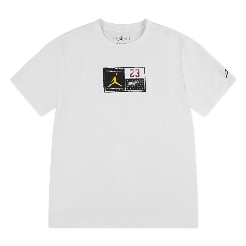 CAMISETA NIKE JORDAN JDN STENCIL BRANCA JUVENIL