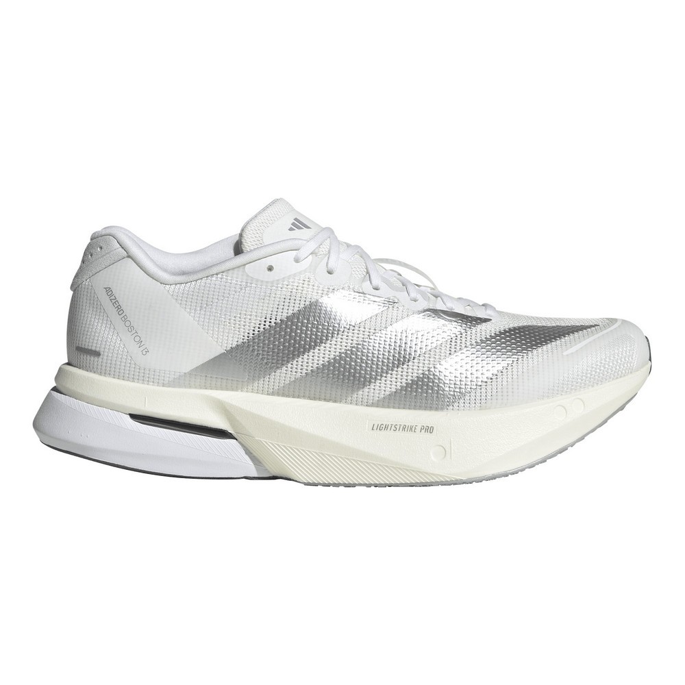 TÊNIS ADIDAS ADIZERO BOSTON 13 BRANCO COM PRATA FEMININO