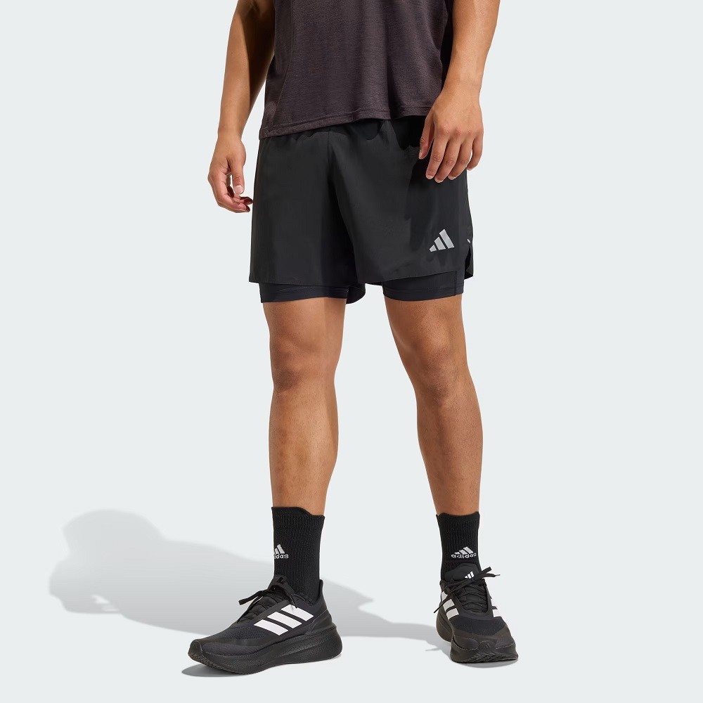 SHORT ADIDAS ADI365 RUNNING ESSENTIALS 2IN1 PRETO MASCULINO