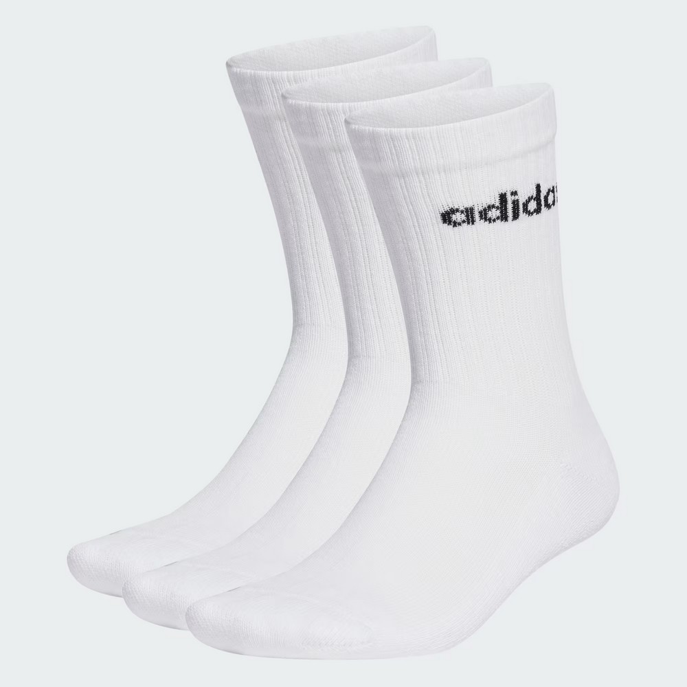 MEIA ADIDAS C LIN CREW 3P BRANCA