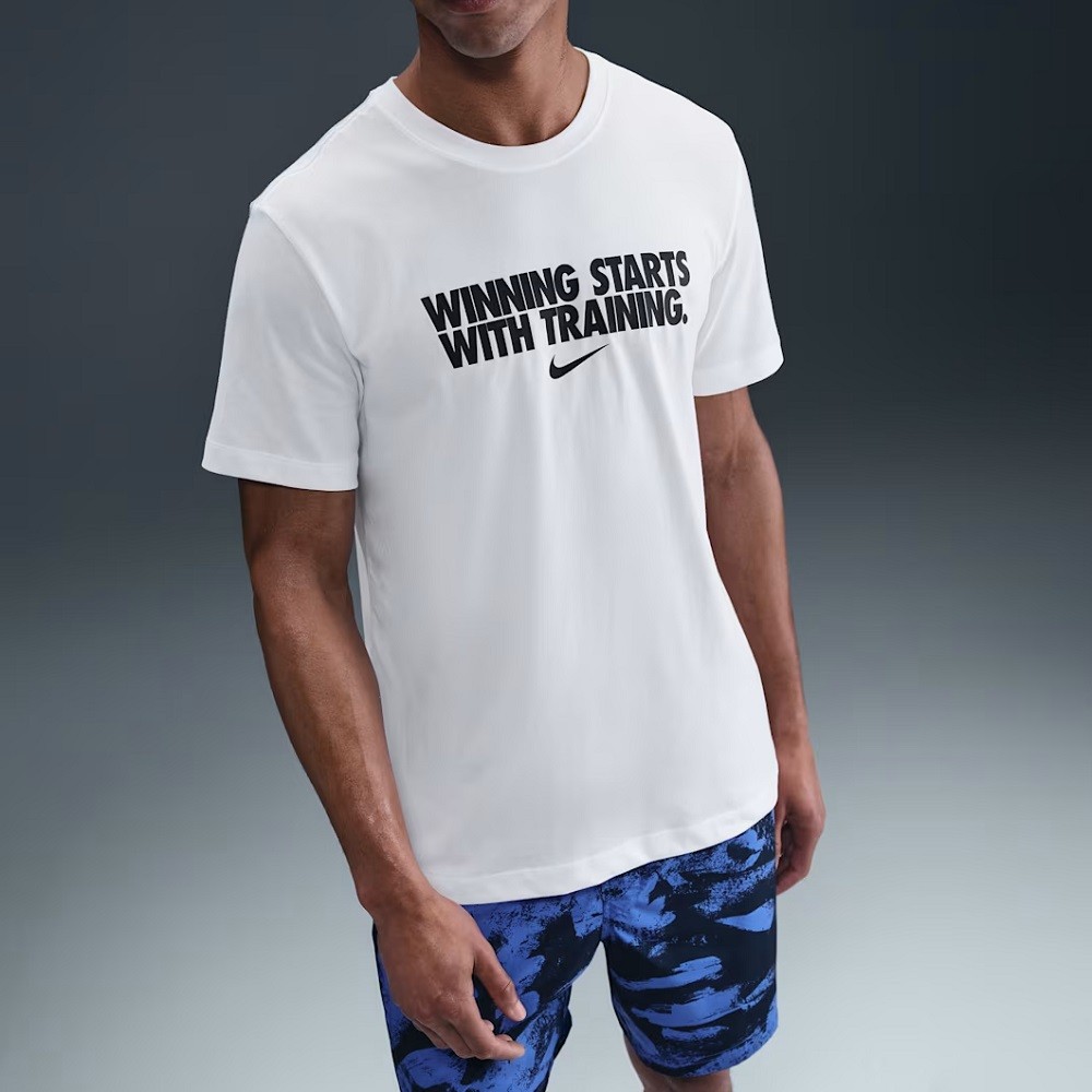 CAMISETA NIKE DF WINNING BRANCA MASCULINA
