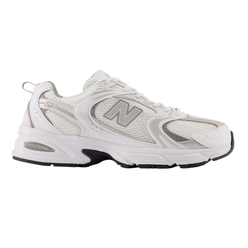 TÊNIS NEW BALANCE 530 BRANCO COM PRATA