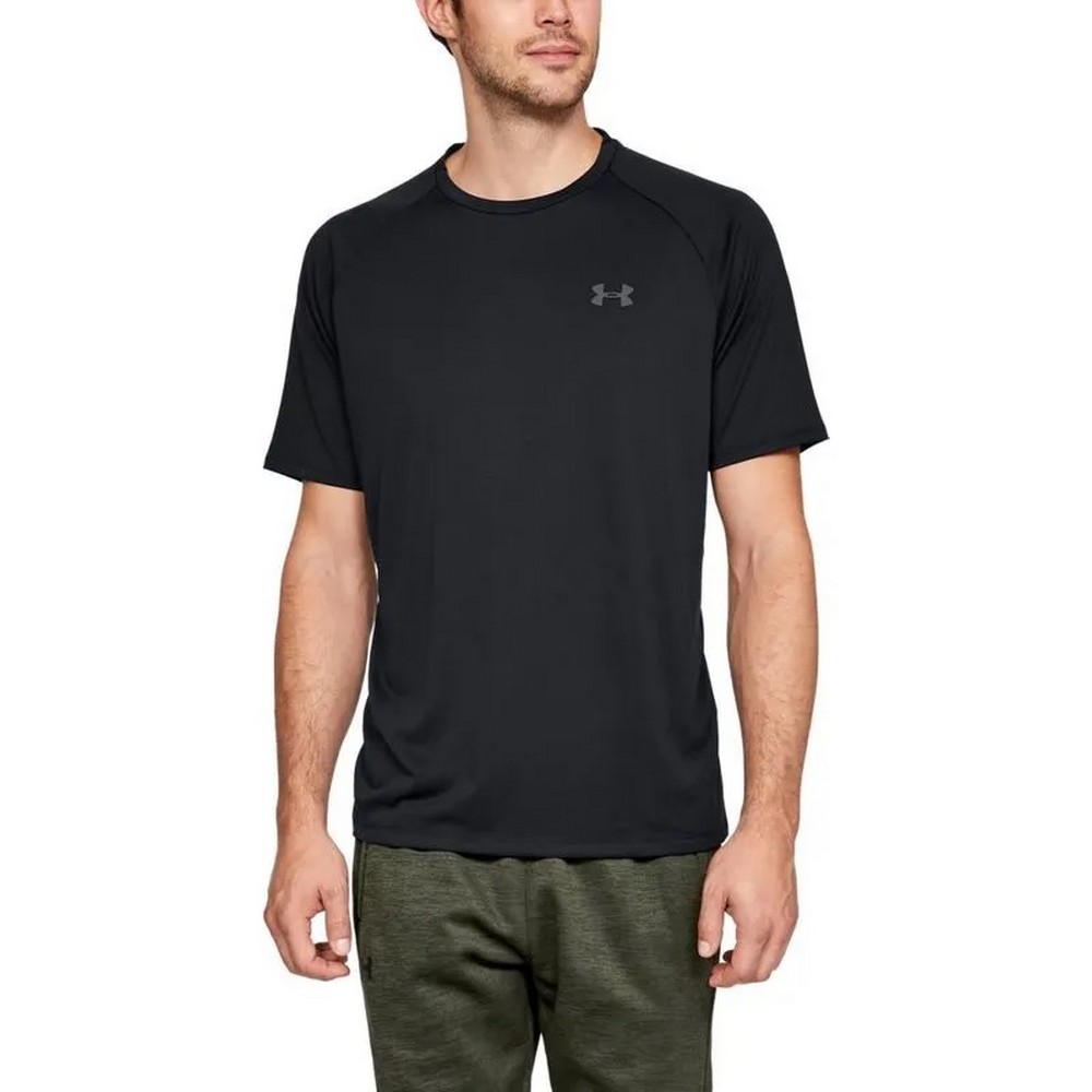 CAMISETA UNDER ARMOUR TECH 2.0 SS PRETA MASCULINA