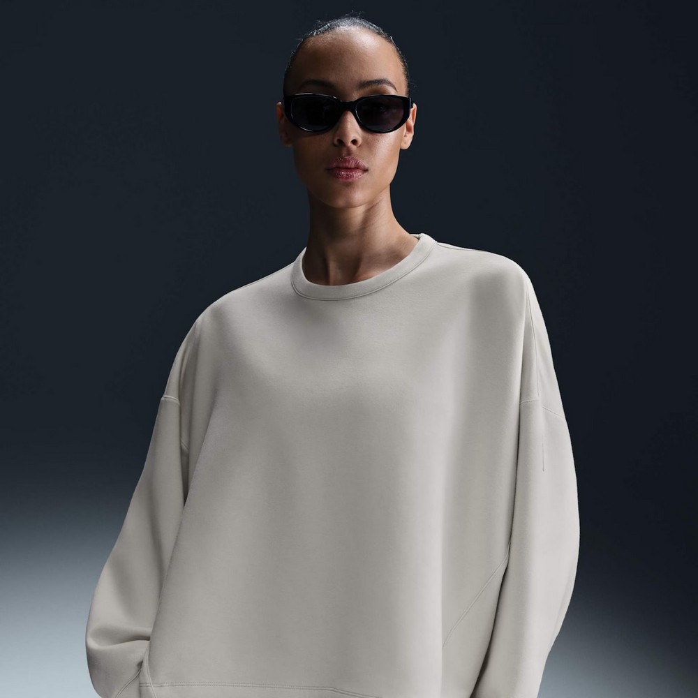 BLUSÃO NIKE SOFT KNIT CREW MARFIM FEMININO