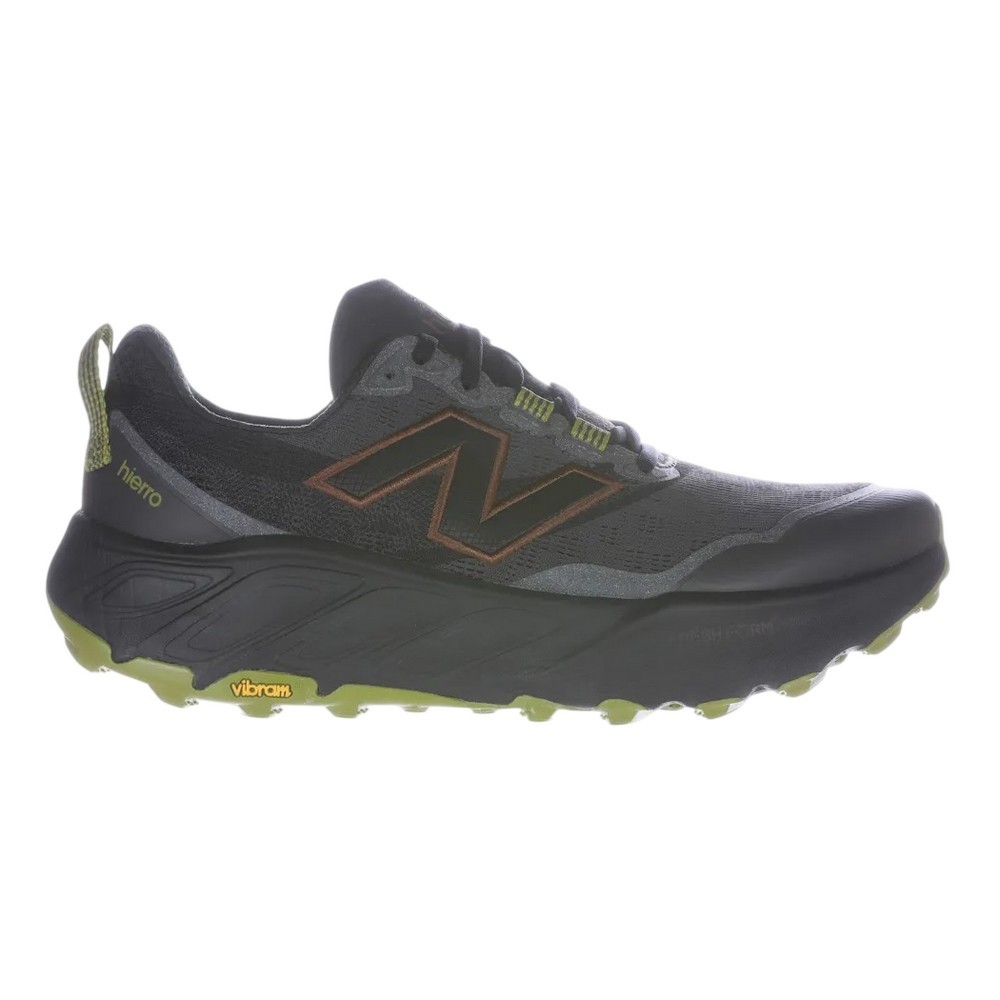 TÊNIS NEW BALANCE FRESH FOAM X HIERRO V9 PRETO COM VERDE MASCULINO