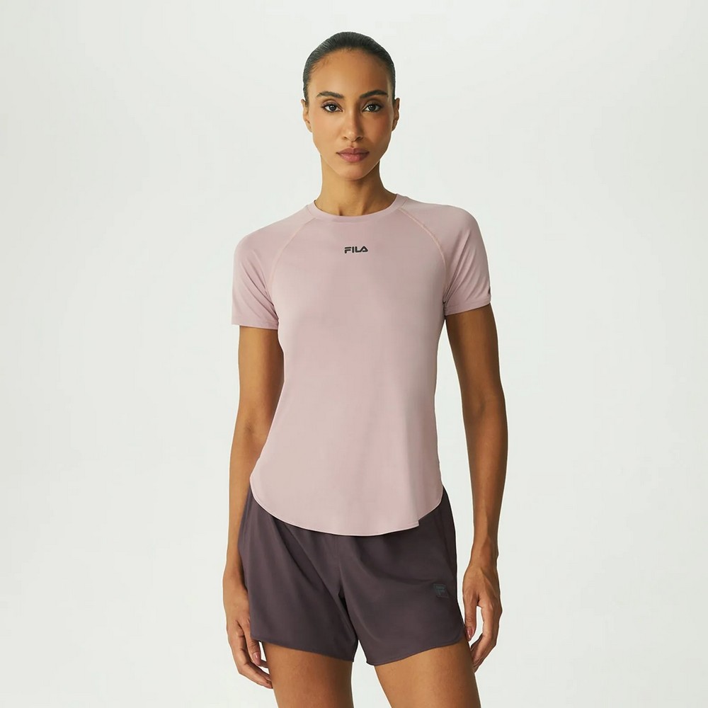 CAMISETA FILA BIO III ROSA FEMININA
