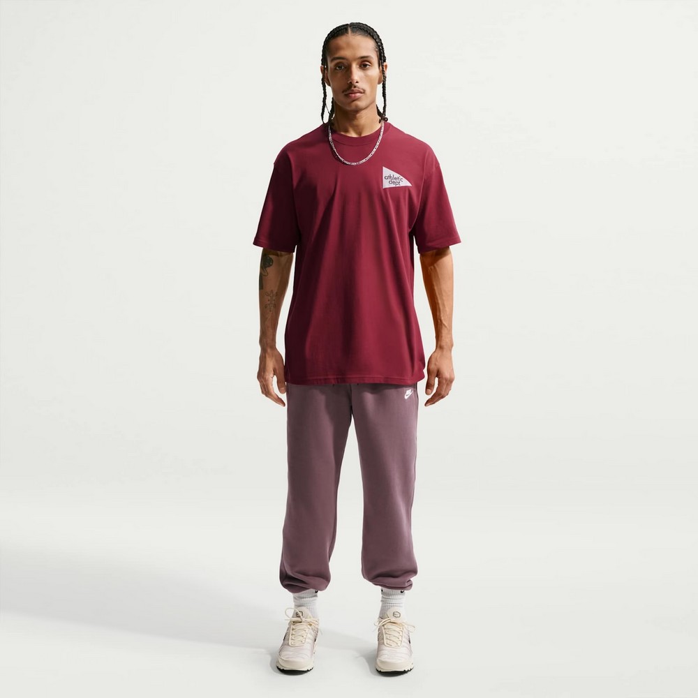 CALÇA DE MOLETOM NIKE CLUB BB JOGGER VINHO MASCULINA