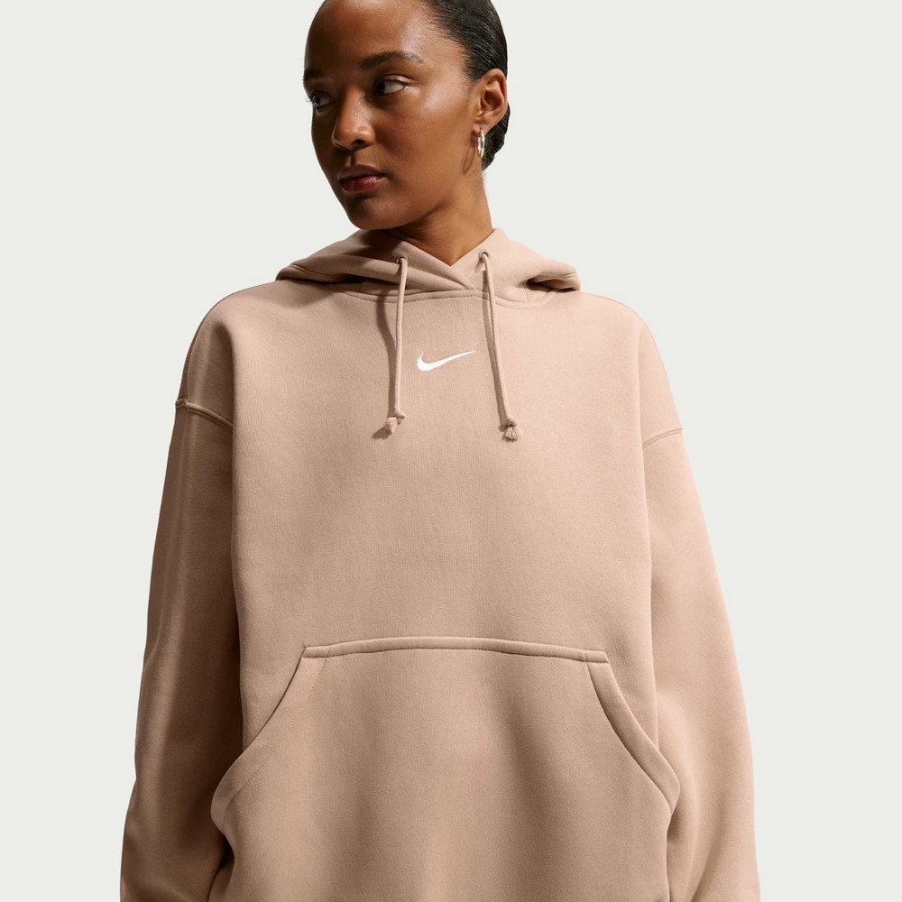 CASACO DE MOLETOM NIKE PHOENIX FLEECE MARROM FEMININO