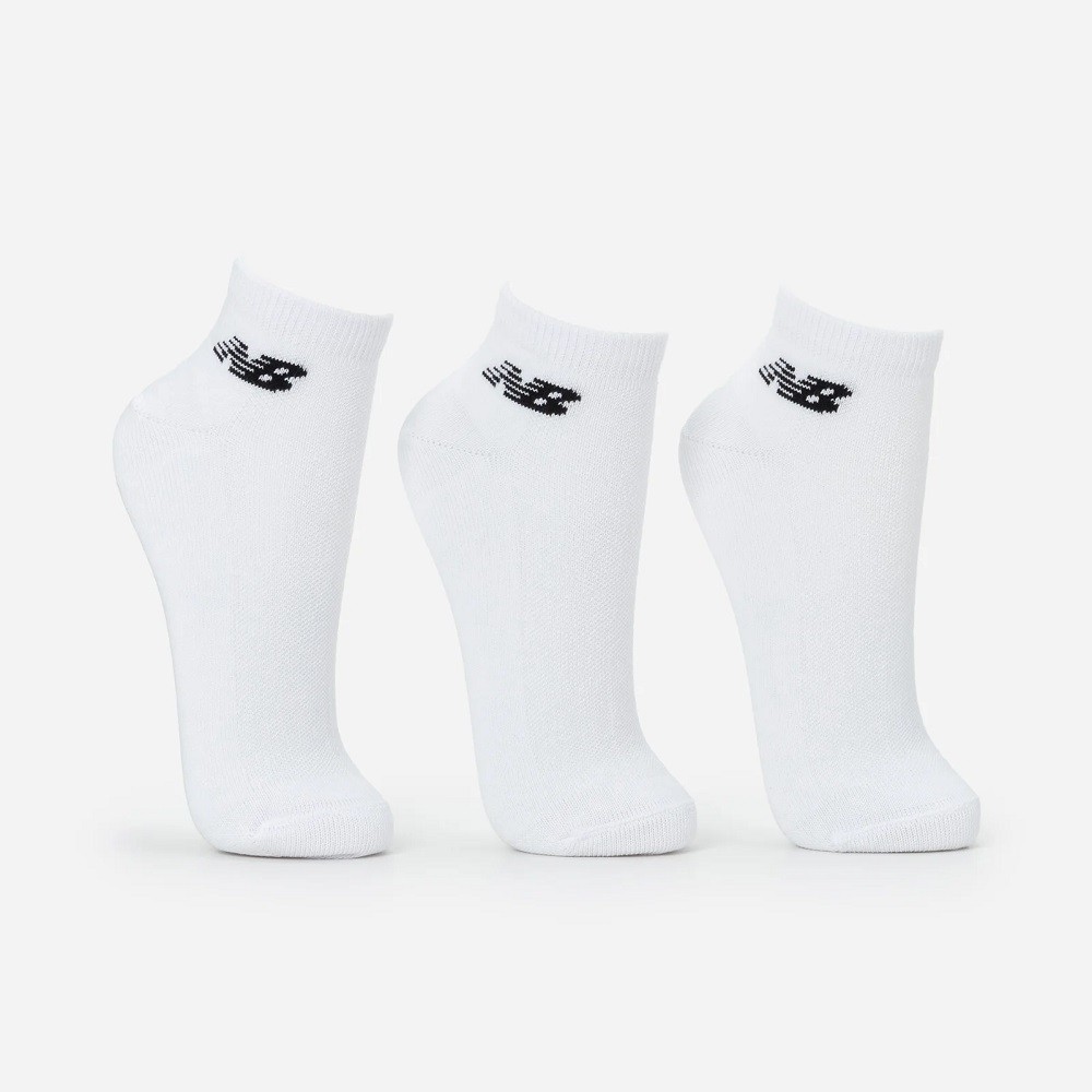 MEIA NEW BALANCE CANO CURTO 3 PARES BRANCA
