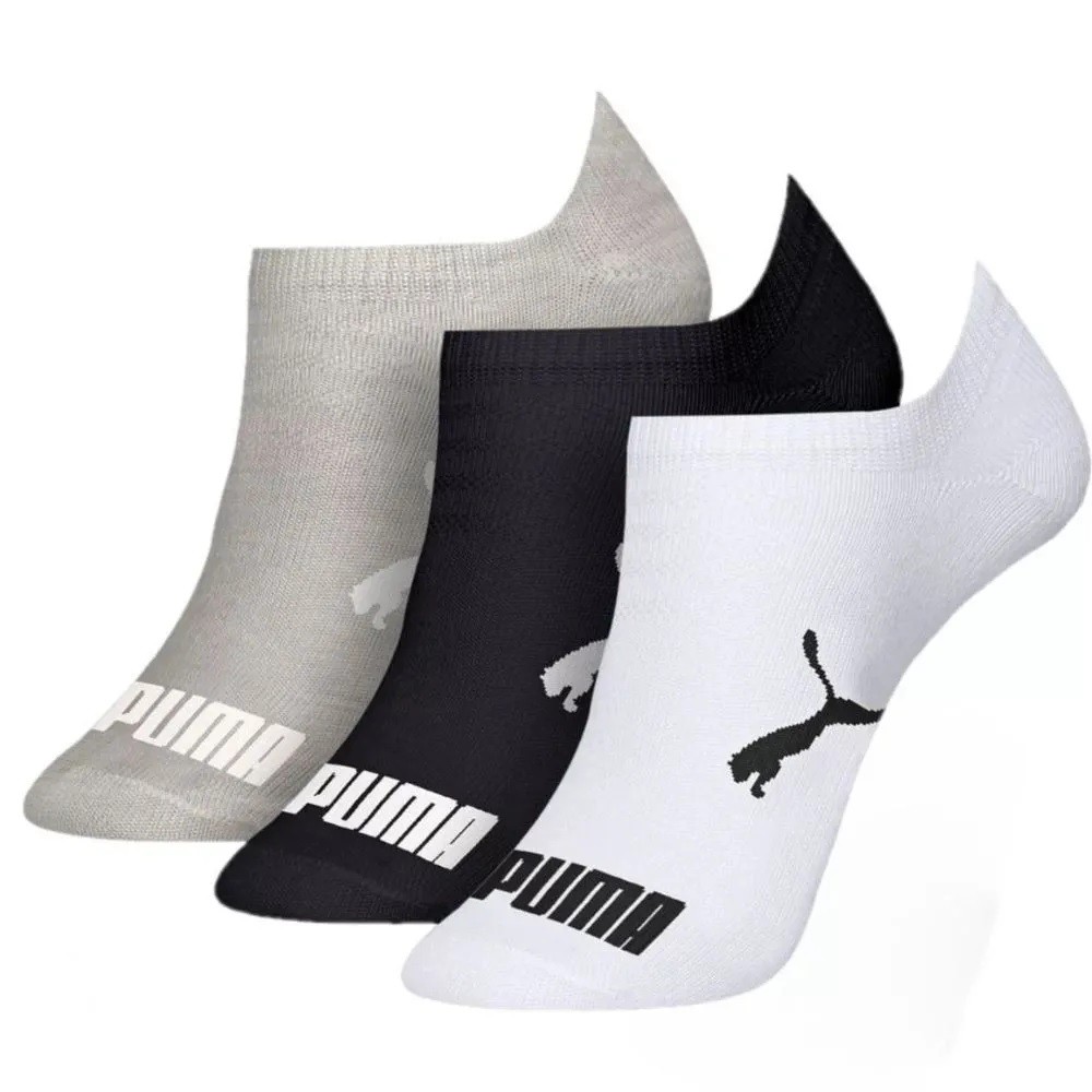 MEIA PUMA SAPATILHA ESPORTIVA 3 PARES SORTIDA