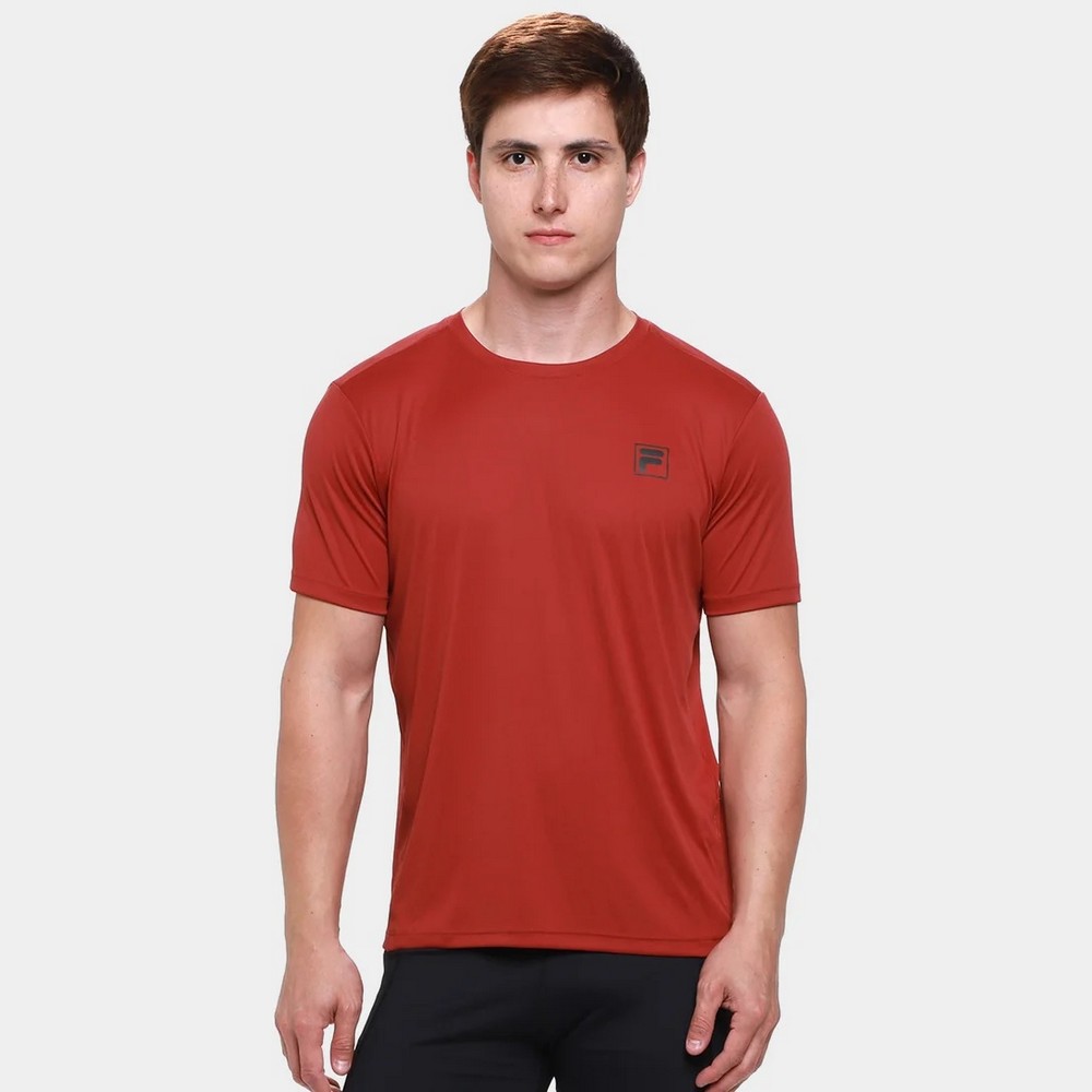 CAMISETA FILA REFLECTIVE CORE RUN VERMELHA MASCULINA