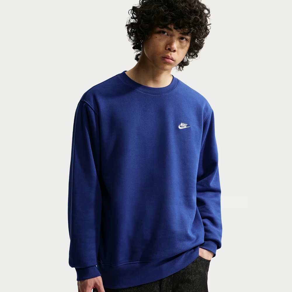 CASACO DE MOLETOM NIKE CLUB CREW AZUL MARINHO MASCULINO