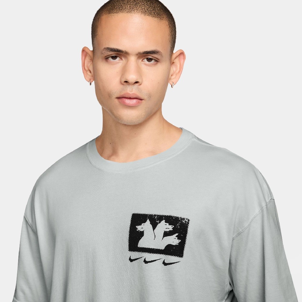 CAMISETA NIKE TEE LSE TRIPLE THREAT CINZA MASCULINA