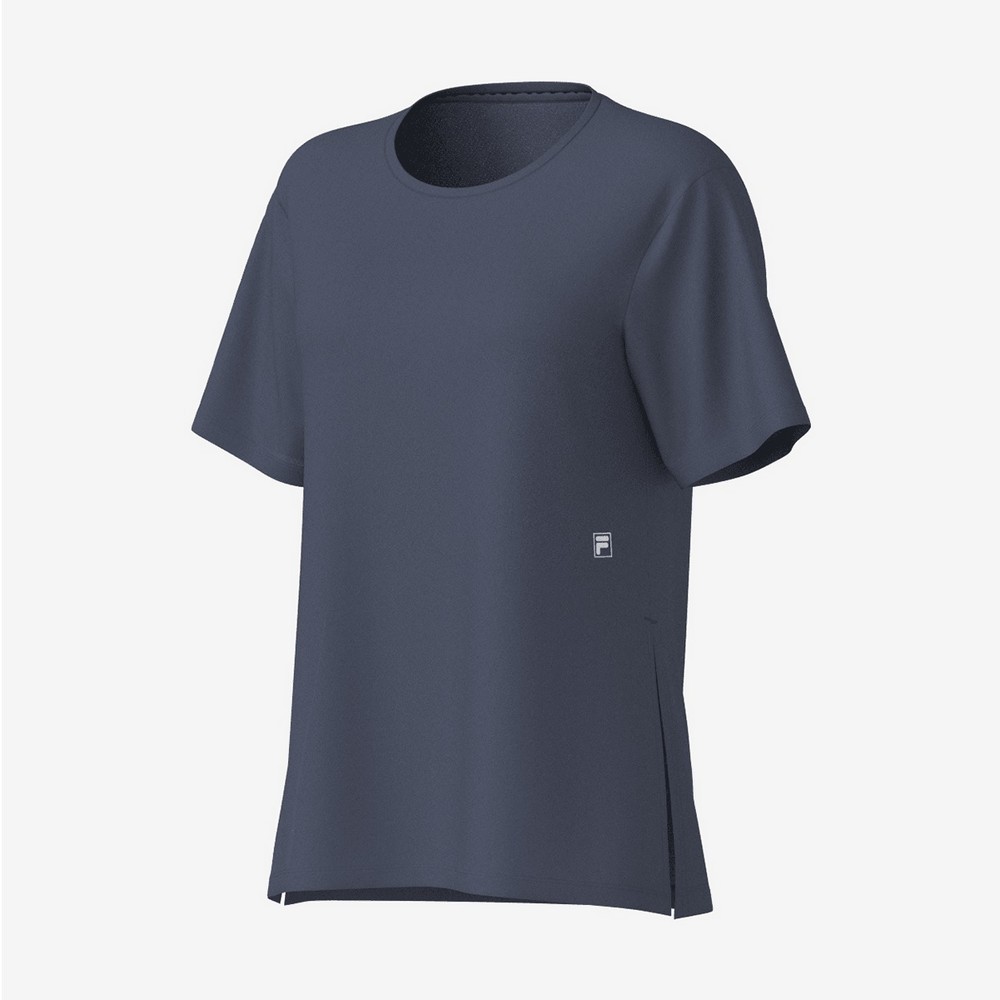 CAMISETA FILA RISE AIRY AZUL MARINHO FEMININA