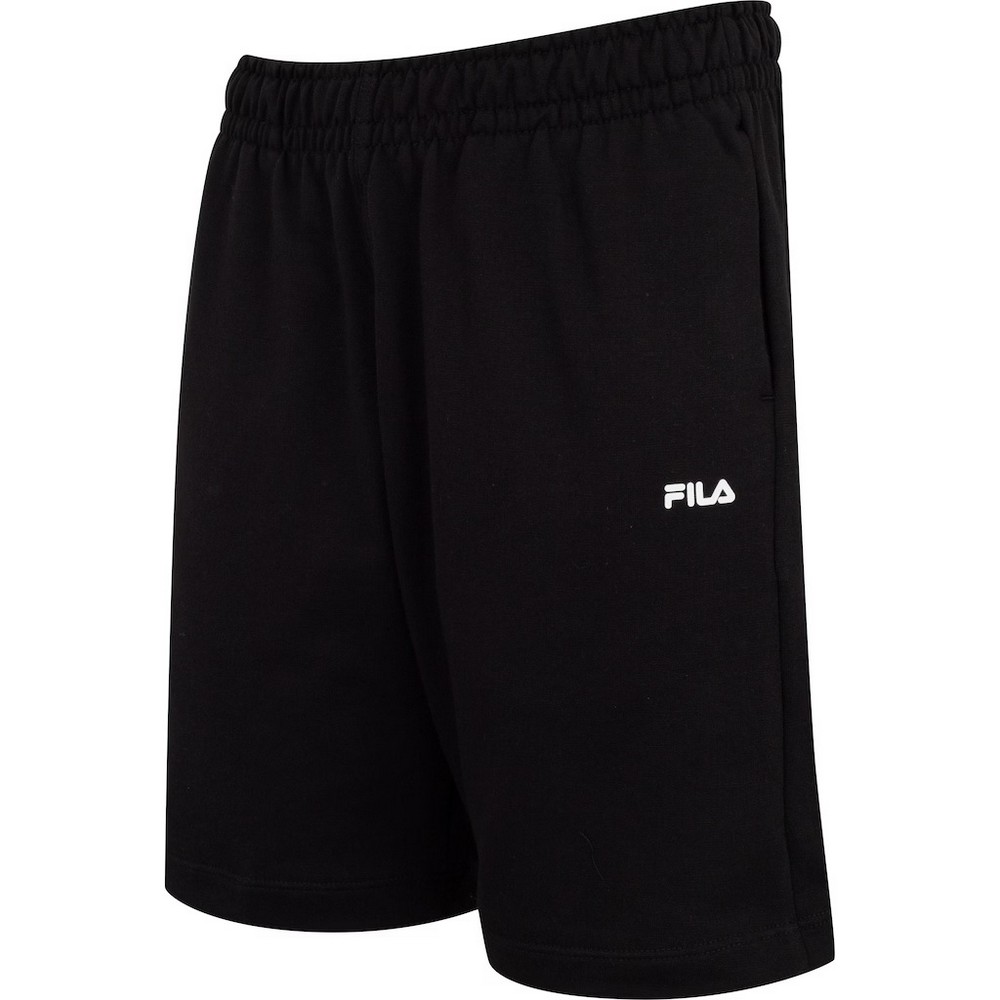 BERMUDA FILA REGULAR LETTER LIGHT PRETA JUVENIL