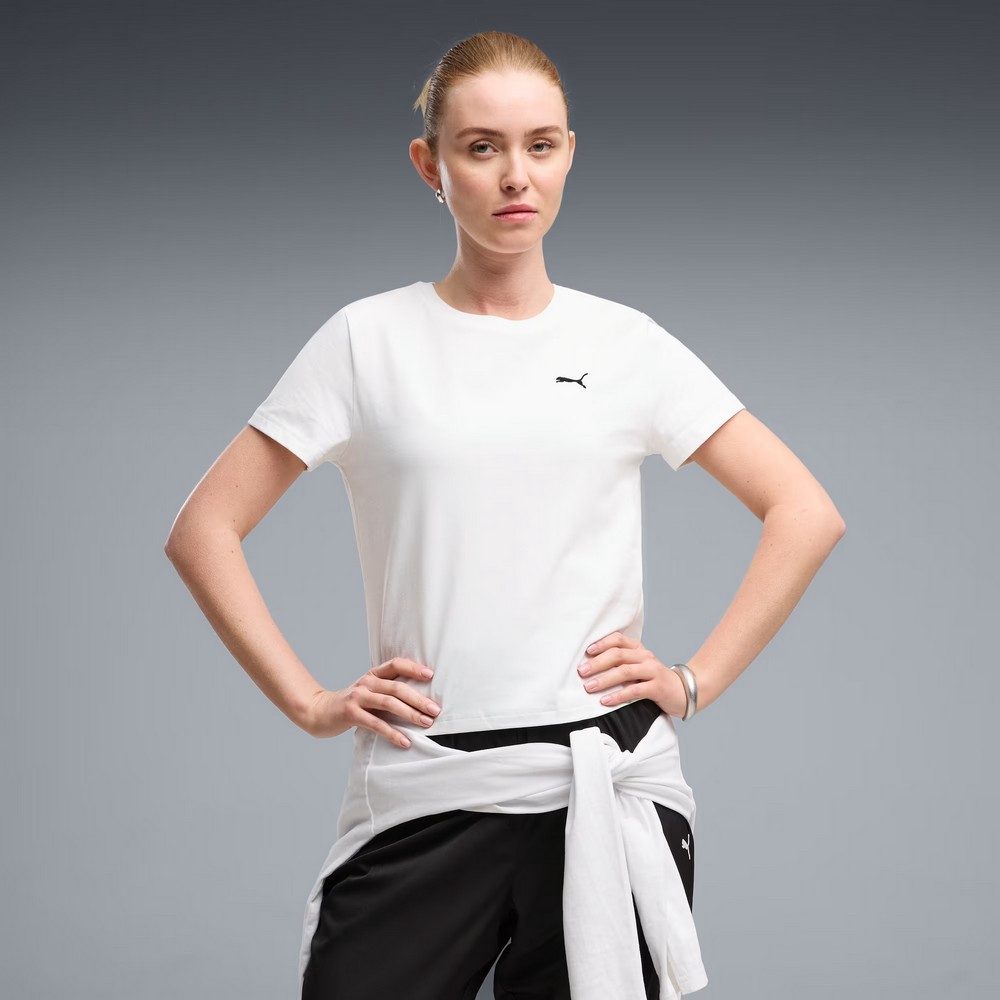 CAMISETA PUMA WARDROBE ESS SLIM TEE BRANCA FEMININA